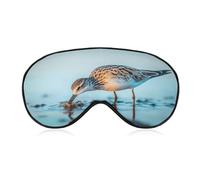 Long-Billed Curlew Eye Mask for Women Men Cute Sleep Masks Soft Patch Blackout Eye Cover Travel Blindfold