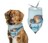 Long-billed Curlew Pet Triangle Bandana Soft Puppy Scarfs Dog Cat Gifts for Small Medium Pets