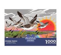 Long-billed Curlew Wooden Jigsaw Puzzle Waterproof 1000 Piece Puzzles for Adults Impossible Educational Games