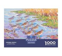 Long-billed Curlew Wooden Jigsaw Puzzle Waterproof 1000 Piece Puzzles for Adults Impossible Home Decoration
