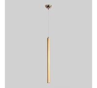 Long Black Bar Pendant Light Kitchen Island 3W LED White Beam Light Mid Century Hanging Lamp Gold Mini Linear Chandelier for Entryway Dining Room Restaurant, 3000K Warm Light Made in China