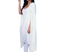 Long Blazers For Women Uk - Summer Blazers For Women Uk Ladies Blazer Jackets Open Front Lightweight Long Cardigan Solid Casual White Blazer Jacket Women Longline Plus Size Jackets Split Sleeve