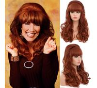 Long Blonde Curly For Women Girls Costume Realistic Dolly&Anime Halloween Fancy dress