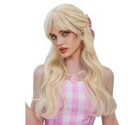 Long Blonde Curly For Women Girls Costume Realistic Dolly&Anime Halloween Fancy dress