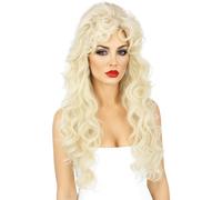 Long Blonde Curly Hair Wig for Adults,Costume Realistic Wig for Cosplay, Costume Realistic Curly Wigs for Cosplay, Fancy Dress for Adults