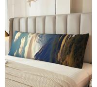 Long Body Pillowcase With Zipper 20x54 Inches Cook National Park Mountain Landscape Ultra Soft and Cozy Pillow Cover 1PCS