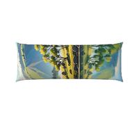 Long Body Pillowcase With Zipper 20x54 Inches Serene Reflections Print Pillow Cover 1PCS