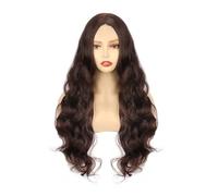 Long Body Wave Lace Front Wig, Synthetic Middle Part Wig