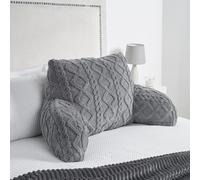 Long Bolster Cushion Cable Knit Design Soft Maternity Support Pillow OHS Grey One Size