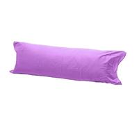 Long Bolster Pillow Case Lilac 4.6 Feet, Bolster Pillowcase with Envelope Closure, Multi-Purpose Large Bolsters For Nursing Pregnancy Maternity Neck Support (Lilac 4.6FT, 54″x19″ inch)