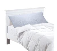 Long Bolster Pillow - Duck Feather Filling, Cotton Casing - Ideal for Pregnancy, Maternity, Orthopedic Use for Side & Back Sleepers Pillow with Polycotton Pillowcase (King, 5ft, Light Blue)