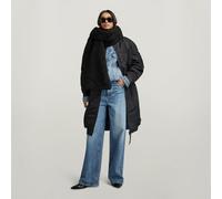 Long Bomber Jacket - Black - Women L