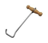 Long Boot Hooks - Boot Hooks with Wooden Handle & Steel Hook | Hunter Wooden Handle Boots Pulls | Ergonomic Helper Comfortable Grip Portable Design for Family Men Women Hiking Walking