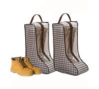 Long Boots Storage Bag 2Pack Horse Riding Tall Boot Carry Bags with Handle,Dustproof Zippered Tall Shoes Organization Transparent Protector Bag
