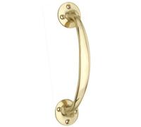 Long Bow Style pull handle for DOOR PULL HANDLE - 150mm - Polished Brass