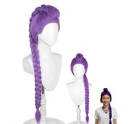 Long Braided Cosplay Wig,Anime Costume Purple Wigs for Women Girl,Anime Cosplay Wigs for Halloween Ani me,and Costume Events Cos tume Party,Demon Braid Wig Halloween Cos play Props