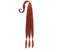 Long Braided Ponytail Extension with Hair Tie Straight Wrap Around Hair Extensions(#350)