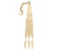 Long Braided Ponytail Extension with Hair Tie Straight Wrap Around Hair Extensions(#613)