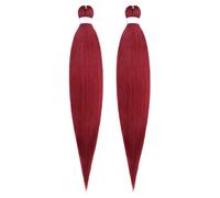 Long Braiding Hair Extensions,26 Inch Pre Stretched Synthetic Braiding for Braids, Coloured Hairs Extensions for Stages Partys Halloween Costume Cosplay (2, A)