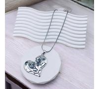 Long Broken Heart Statement Necklace My Posh Shop Silver 35inch