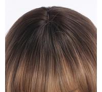 Long Brown Wigs for Women, 22 Inch Wavy Wigs with Bangs, Natural Looking Synthetic Heat Resistant Fiber for Daily Party Use