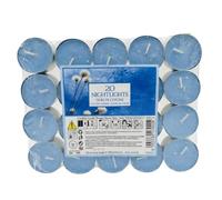 Long Burning Scented Night Lights Pack of 20 - 7 Hour Burn Time Tealight Candles, Aromatherapy Home Fragrance Candles for Spa, Relaxation, Wedding, Party & Home Decor (Cotton Flowers)