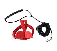 Long Cable Bird Harness Decorative Lightweight Parakeet Parrot Vest Rope for Bird Valentine's Day/Mother's Day/Wedding/Anniversary/Party/Graduation/Christmas/Birthday Gifts - Red L