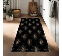 Long Carpet Runner 60 x 120 cm, Non Slip Vintage Triangle Geometry Eyes Hallway Runner Door Mat, Washable Celestial Art Area Rugs Kitchen Floor Mat Carpet for Bathroom Entrance Bedroom Stair