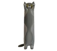 Long Cat Plush Pillow, Cute Cat Plush Pillow, Plush Filled Throw Pillow, Sleep Doll Throw Pillow for Kids, Girlfriends and Adults (70, Grey)