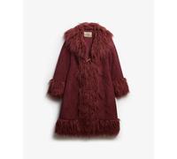 Long coat for women Superdry Afghan Violet M