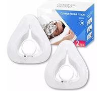 LONG COO 2 Packs Replacement CPAP Mask(M) Compatible with Airfit F20, Reliable Seal & Softer CPAP Accessories, Compatible with Original Frame, Great-Value & Durable Replacement Supplies