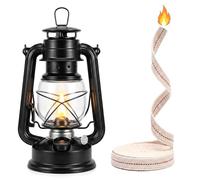 Long Cotton Flat Oil Lamp Wick Flat Cotton Wick Crackle Free Cotton Replacement Wick for Kerosene Lantern Paraffin Heater Vintage Lighting Camping Power Cut Emergency (1/2 In Wide & 10 Ft Long)