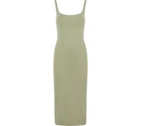 Urban Classics Basic Long Cotton Jersey Sleeveless Dress Green 2XL Woman