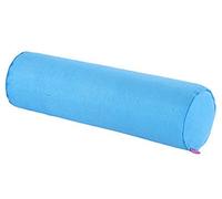 Long Cotton Linen Bolster Pillow 32"x47" - Soft Feather Fill Washable Cover Solid Color Roll Pillow for Neck & Leg Support Ideal for Home Bed and Sofa
