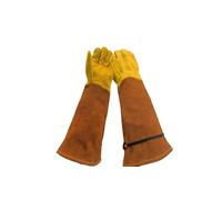Long Cowhide Gardening Gloves