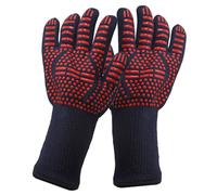 Long Cuff Protection Grill Gloves, Heat Resistant Oven Mitts For Versatile Cooking, Easy Clean Double-Sided Silicone, Flexible Fingers For Precision,