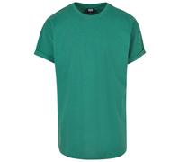 Urban Classics Men's Long Shaped Turnup Tee T-Shirt, Leaf, S