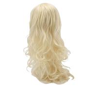 Long Curly Hair Wig Women Synthetic Big Wave Simulated for Cosplay Halloween Blonde Long Curly Hair, Big Wave, Fluffy Full Headpiece