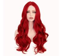 Long Curly Synthetic Vibrant Red Shades for Cosplay & Anime Conventions Photo Props High Temperature Fiber Wigs