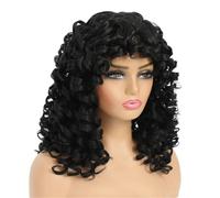 Long Curly Wig With Bangs Big Curly Synthetic Hair Wigs For Women Blonde Black Ginger African American Afro Wig