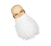 Long Curly Wizard Beard With Elastic Band Novelty Facials Hair Halloween Fake Beard Mustache For Cosplay Party Supplies Funny Halloween Mustache Costume