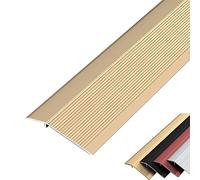 Long Cuttable Floor Transition Strip 3.9" Edging Trim for Wood to Tile & Doorways Ideal for Uneven Carpets 140cm (55.1in) - Durable & Versatile