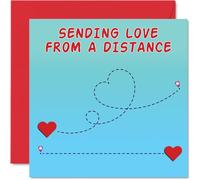 Long Distance Birthday Cards For Men Women - Plane Love - Happy Birthday Card for Mum Dad Brother Sister Auntie Uncle Friend 145mm Bday Greeting Cards