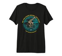 Long Distance Giraffe Cycling Vision Premium T-Shirt
