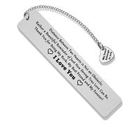 Long Distance Relationship Gift for Couples Anniversary Bookmark Gifts for Him Couple Gift Valentines Day Gift for Men I Love You Gift Birthday Bookmark Gifts for Husband Wedding Day Gift