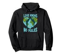Long Distance Relationship Love Knows No Miles Pullover Hoodie