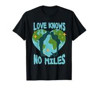 Long Distance Relationship Love Knows No Miles T-Shirt
