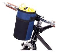 Long Distance Ride Handlebar Pouch 1L Insulated Pocket | Thermal lining keeps drinks hot or cold, fits 1L bottles, ideal for long rides, black blue purple options(Black)