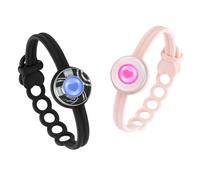 Long Distance Touch Bracelets, Light up & Vibration for Love - Pair of Couples Bracelets Long Distance Relationship Gifts for Girlfriend, Mother-Daughter, Sisters Bluetooth APP Set Up Pairing Jewelry