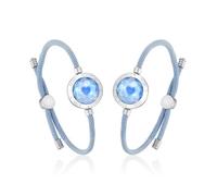 Long Distance Touch Bracelets, Light up & Vibration for Love - Pair of Couples Bracelets Long Distance Relationship Gifts for Girlfriend, Mother-Daughter, Sisters, Women's Fashion Smart Jewelry